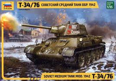 Zvezda-1/32 Soviet Medium Tank MOD. 1942 T-34/76