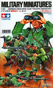 Tamiya -1/35 Military Miniatures German Machine Gun Troops (Infantry)