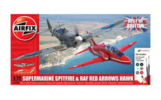 AirFix-1/72 Supermarine Spitfire & RAF Red Arrows Hawk