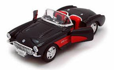 Welly 1/24 Chevrolet Corvette 1957 Black/Red