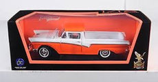 Lucky - 1/18 1957 Ford Ranchero (Orange/White)