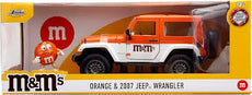 Jada 1/24 Orange & 2007 Jeep Wrangler