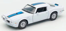 Welly 1/24 Pontiac Firebird Trans AM 1972 white with blue stripe