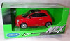 Welly 1/24 Fiat 500 2007 Red