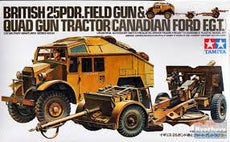 Tamiya -1/35 British 25PDR. Field Gun & Quad Gun Tractor (Canadian Ford F.G.T.)