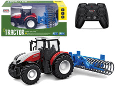 Remote-controlled tractor with grab handle Blue