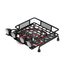 hobby details roof luggage rack with LED light bar for 1/10 rc 110*103mm