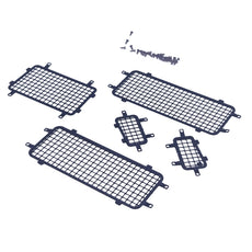 HOBBY DETAILS -Stainless Rear and Side Window Guard Net Set for TRX-4M Defender 1/18 Car 5pcs/set