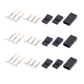 Male-female connector crimp pin set, integrated 3-pin high performance servo plug set for JR for RC receivers