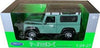 Welly 1/24 Land Rover Defender with roof rack and snorkel L Green