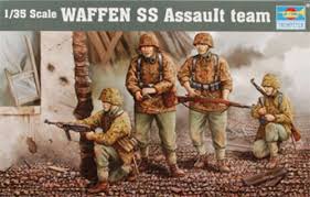 Trumpeter-Waffen SS Assault Team-1/35-Plastic Model Kit – GP Models