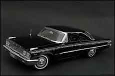 Sun Star 1/18 1963 Ford Galaxie 500 XL Hardtop (Semi-Gloss Black)
