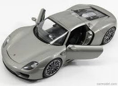 Welly 1/24  Porsche 918 Spyder 2015 Hard Top Grey