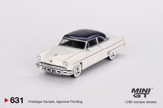 Mini GT –   Lincoln Capri 1954 Arctic white/ Atlantic Blue (1/64 Scale Model)