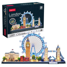 CITY LINE LONDON (186PCS) 3D PUZZLE WITH LED LIGHTS