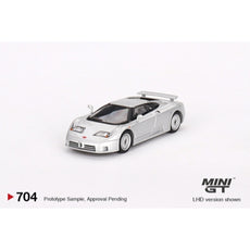 Mini GT –   Bugatti EB110 GT Grigio Chiaro (1/64 Scale Model)