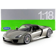 Welly 1/18 Porsche 918 Spyder  2015 Hard-Top Grey