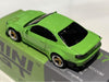 1/64 MINI GT Nissan Silvia (S15) Rocket Bunny Green RHD