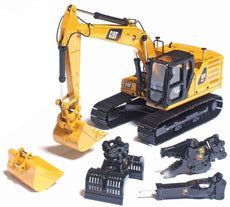 1/50 CAT 323 HYDRAULIC EXCAVATOR WITH 4 TOOLS HIGH-LINE