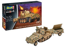 1/72 SWS WITH FLAK43 AND SD.AH58 AMMO TRAILER