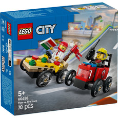 City Pizza vs. Fire Truck Race Car Pack