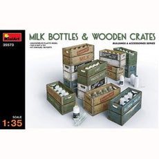 1/35 Milk Bottles & Wooden Crates