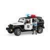 Jeep Rubicon Police vehicle with policeman