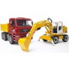 MAN TGA Construction Truck with Liebherr Excavator