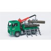 MAN TGA Timber Truck with Loading Crane and 3 Trunks