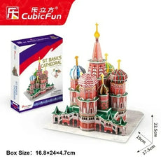 ST BASIL'S CATHEDRAL RUSSIA 173 PIECE 3D PUZZLE-