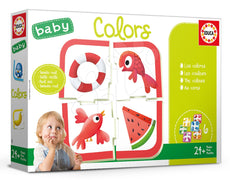 EDUCA - BABY EDUCATIONAL PUZZLE - COLOURS (6 ASST) 24+ MONTHS