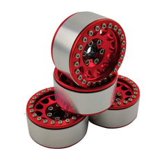 1.9" Aluminum Beadlock Crawler Wheels - M105 Red