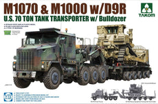 1/72 Takom 5002 U.S. M1070 & M1000 w/D9R U.S. 70 Ton Tank Transporter w/Bulldozer
