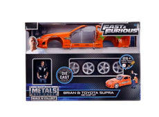 1/24 1995 Brians Toyota Supra F&F Easy to Build Metal Kit Including Brian Figure