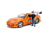 1/24 1995 Brians Toyota Supra F&F Easy to Build Metal Kit Including Brian Figure