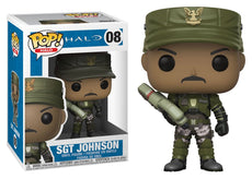 Funko POPs: Halo – SGT. Johnson #08