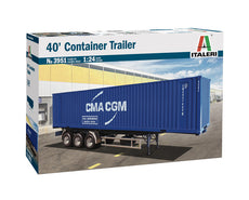 1/24 40' CONTAINER TRAILER - SUPER DECAL SHEET INCLUDED