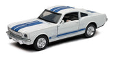 1/32 1966 SHELBY GT-350 WHITE/BLUE STRIPES