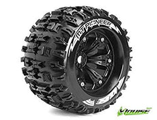 Louise 3.8" All Terrain Tires Mounted for Jato, Nitro, Stampede(2Pcs)