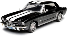 MotorMax - 1/18 1964 1/2 Ford Mustang - Black with White Stripes