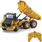 HUINA 1568 1/24 Remote Control Dump Truck Toy, 2.4G RC Transport Truck