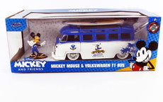 VOLKSWAGEN - T1 SAMBA MINIBUS 1962 - WITH TOPOLINO MICKEY MOUSE FIGURE - WALT DISNEY