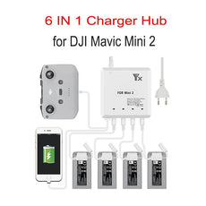 6 in 1 Intelligent Multi Charger for DJI Mavic Mini 1/2 Drone Battery Charging Hub