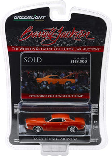 1/64 1970 Dodge Challenger R/T HEMI  Mango Orange Barrett Jackson Scottsdale SERIES 3