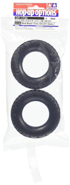 Tamiya 54735 RC Truck CC01 Mud Block Tires (2pcs)