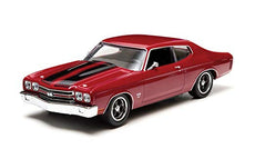 1/32 1970 CHEVY CHEVELLE SS RED/BLACK STRIPES