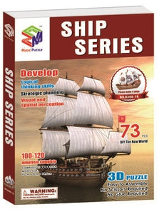Ship Series Magic-Puzzle 3D Puzzle 73 Pieces