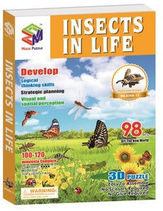 Insects In Life Magic-Puzzle 3D Puzzle 98 Pieces