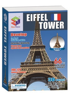 Hardcover Edition Of Eiffel Tower Magic-Puzzle 3D Puzzle 66 Pieces