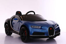 BUGATTI CHIRON STYLE RIDE ON CAR 12V WITH PARENTAL CONTROL - BLUE